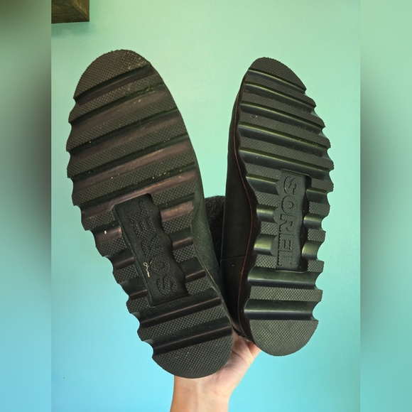 Sorel Winter Boots Mens Mad Slip sz 12 waterproof leather & felt wool Black - Picture 3 of 9